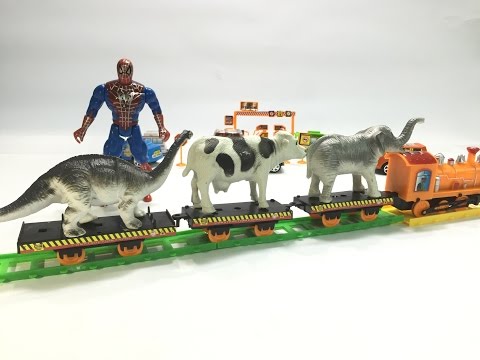 đồ chơi đoàn tàu train toys các con vật animal toys @KidsmileTV
