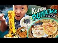 Korean Kimchi DUMPLINGS & SEAFOOD NOODLES | Tour of Ikseon-dong Seoul South Korea