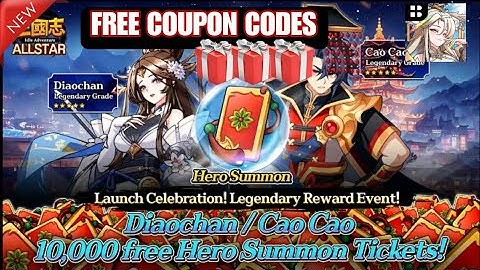 Three Kingdoms All Star Idle & Free Coupon Codes🎁🎁 - How to Redeem Code on Three Kingdoms All Star