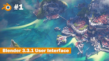 Blender 3.3.1 User Interface Tutorial Part 1 #blendertutorial