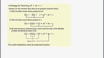 P-5 Factoring Polynomials day 1