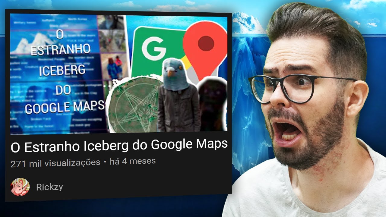 Pai Troll reagindo ao ESTRANHO ICEBERG DO GOOGLE MAPS