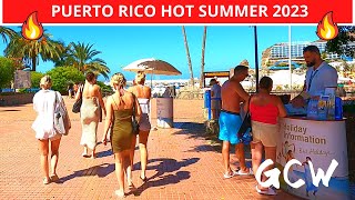 PUERTO RICO Gran Canaria July 2023  Shopping Centre to the Beach