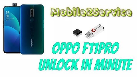 OPPO F11pro Unlock In One Minutes By Mrt Dongle