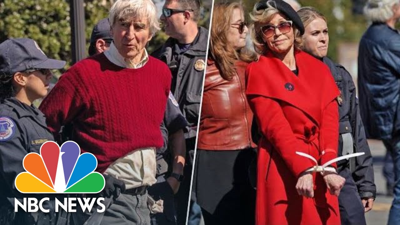 Watch Police Detain Jane Fonda, Sam Waterston At D.C. Protest | NBC News