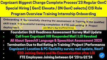 Cognizant Biggest Change Complete Process