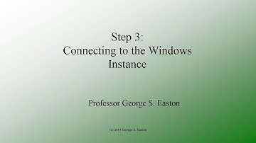 AWS Windows Instance Set Up Step 3: (OBSOLETE! New video link below)