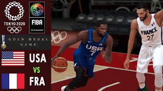 FRANCE vs USA | Tokyo 2020 Olympics | Men's Basketball GOLD Medal Match | FIBA