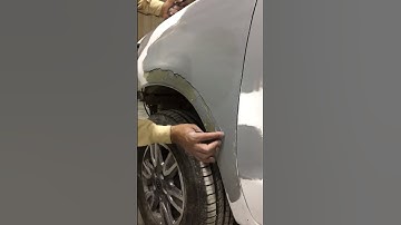 Applying gray putty on fender nicely #art #automotive #automobile #ararautozoneas