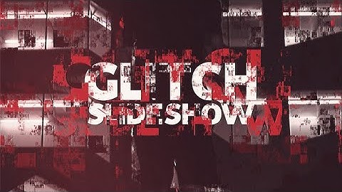 Glitch Slideshow Premiere Pro Templates
