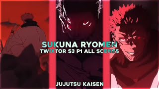 Sukuna Ryomen - Free Twixtor Clips Jujutsu Kaisen Season 3 P1 All Scenes