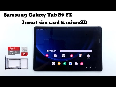 Samsung Galaxy Tab S9 FE 5G - Insert / Remove SIM Card