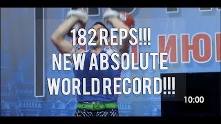 : New WORLD RECORD 182 REPS Markov Ivan