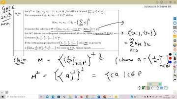 GATE  MATHEMATICS 2023 Q56 FUNCTIONAL ANALYSIS