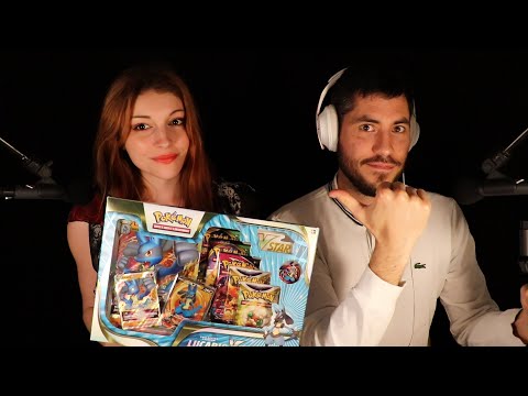 ASMR avec @lestresorsdenat9083 pour une ouverture Pokemon