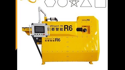 the video of R6 rebar stirrup bending machine