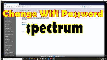 How to change WIFI Password & Name Spectrum