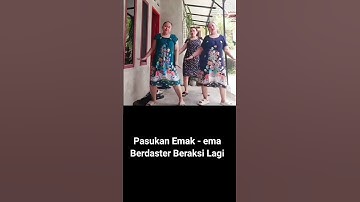 Pasukan Emak-emak Gemoy  Berdaster asyik Goyang