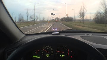 Excelvan X3 HUD in 2002 Volvo V70