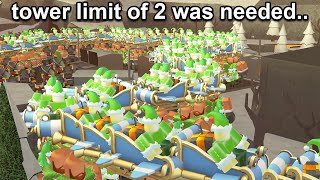 i spawned 100 ELF Towers in TDS.. | ROBLOX