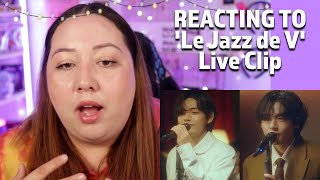 Taehyung’s &#39;Le Jazz de V&#39; Live Clip REACTION #2023btsfesta #bts #btsreaction #taehyung