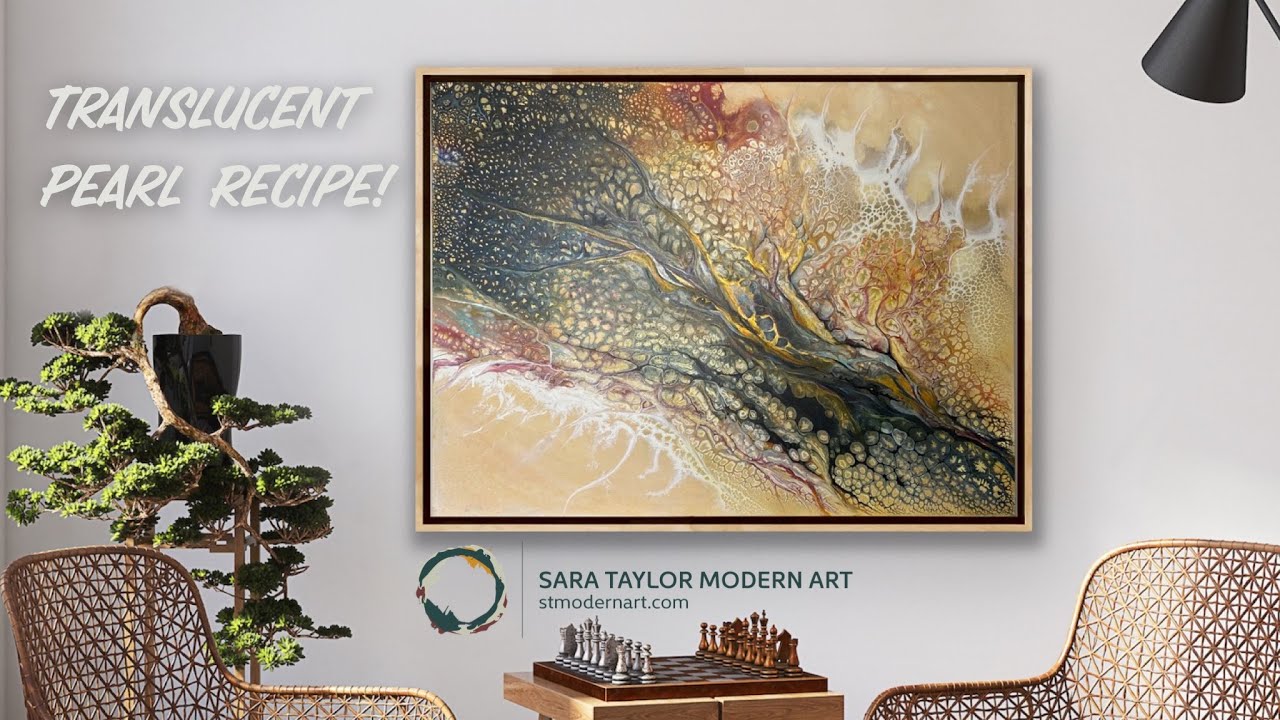 Translucent Pearls! “Misty Morning” 30 x 40”  News about custom framing!