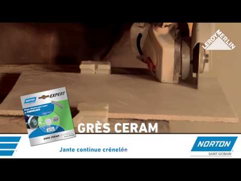 Utiliser Le Disque Diamant Gres Ceram Norton Youtube