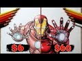 $6 vs $60 COLOR PENCIL ART | Cheap VS Expensive!! Which is WORTH IT?