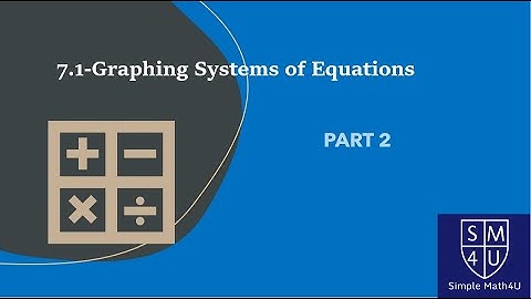 7.1-Graphing Systems of Equations - Part 2