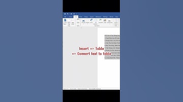 Cách Chuyển Văn Bản Thành Bảng #tinhocvanphong #Word