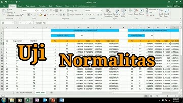 Uji Normalitas dengan Metode Lilliefors menggunakan Microsoft Excel