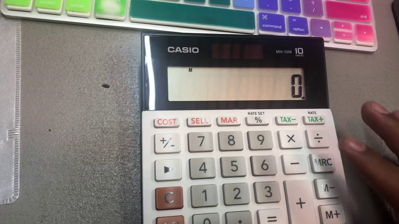 Update How to set tax on Casio calculator