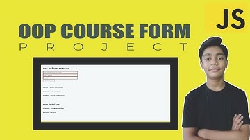 JAVASCRIPT Course Project Based Learning - Oop Course Form Using Javascript