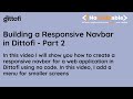 Building a Responsive Navbar in Dittofi using no code - Part 2