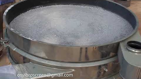Sieving of aluminium powder with ultrasonic vibrating sieve machine