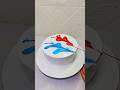 Red and Blue flower 🌺 cake Design #shorts#feed#tending#cake#virals#video