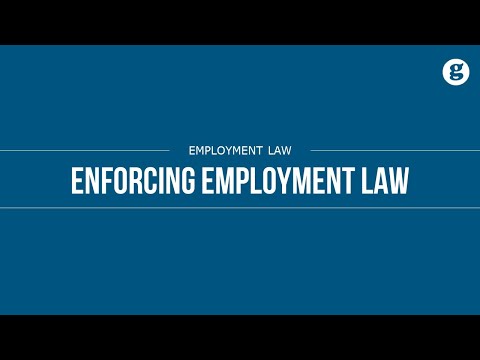 Video: Vilken byrå upprätthåller federala arbetslagar?