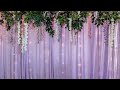 Wisteria backdrop diy party decor