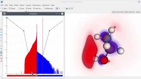 Avogadro with VTK volume rendering of ethanol