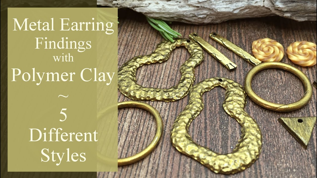 Top 5 Metal Earring Findings with Polymer Clay - How to Create