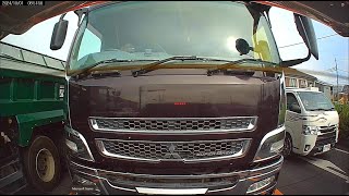 コムテックZdr016曇り露出白ナンバーの大型ダンプ非有償運送残土処分料