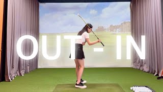 OUT-IN 스윙 한번에 해결됩니다 / in-out / 스윙 궤도 / 골프레슨 / GOLF LESSON / golf / 판교골프 / 분당골프레슨 / klpga / 드림54골프