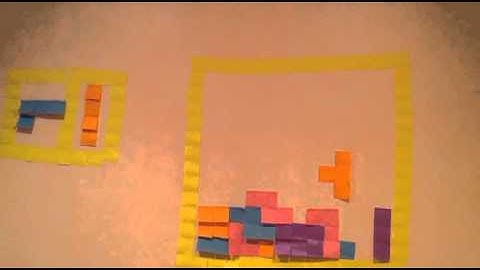 A Tetris Post It Note Stopmotion Animation