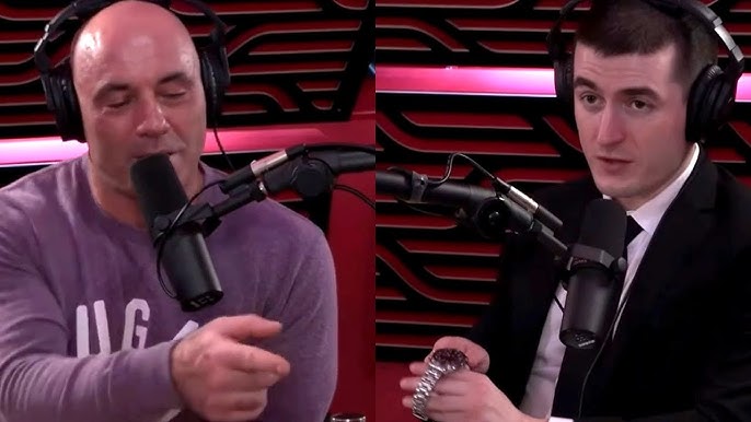 Joe Rogan tries to convince a visibly uninterested Neil deGrasse Tyson to  go on Lex Fridman's podcast