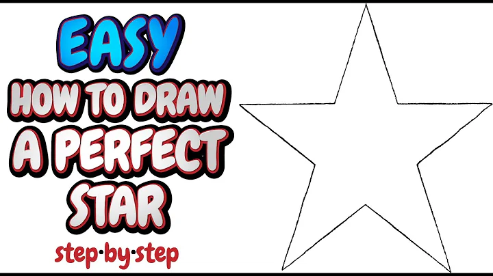 Easy How to Draw a Perfect Star - Step-by-Step Drawing Tutorial - For All Ages & All Levels