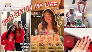 FUN DAY IN MY LIFE! school, birthday dinner, \& more | Vlogmas Day 7!