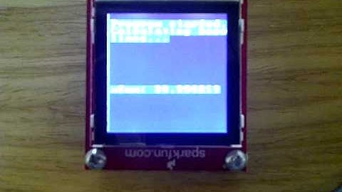 Nokia LCD Display on mbed while calibrating an accelerometer