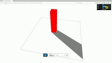 [Threejs Example] A Cube in the sun 01