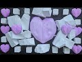 Purple chalk hearts with lunaloveasmr  asmr  oddly satisfying