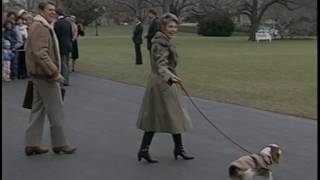 President Reagan’s and Nancy Reagan’s Departure for Camp David on January 10, 1986